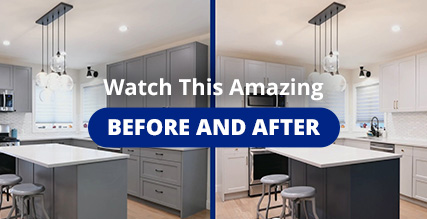 Check out our Cabinet Reface Transformation